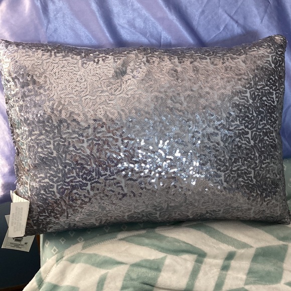 Disney Frozen II Pillow. 21” long x 14 1/2” wide. Pretty Blue and Gray. - Picture 2 of 5